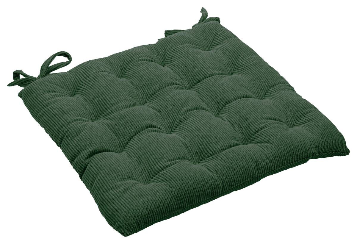 Sitzkissen grün Polyester B/L/S: ca. 40x40x5 cm