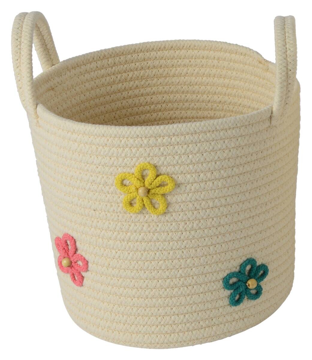POCOline Korb creme Baumwolle H/D: ca. 24x26 cm
