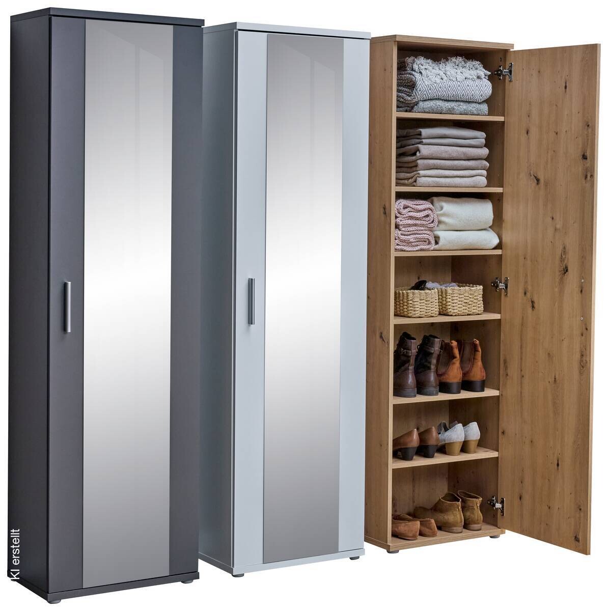Mehrzweckschrank weiß B/H/T: ca. 50x179x35 cm