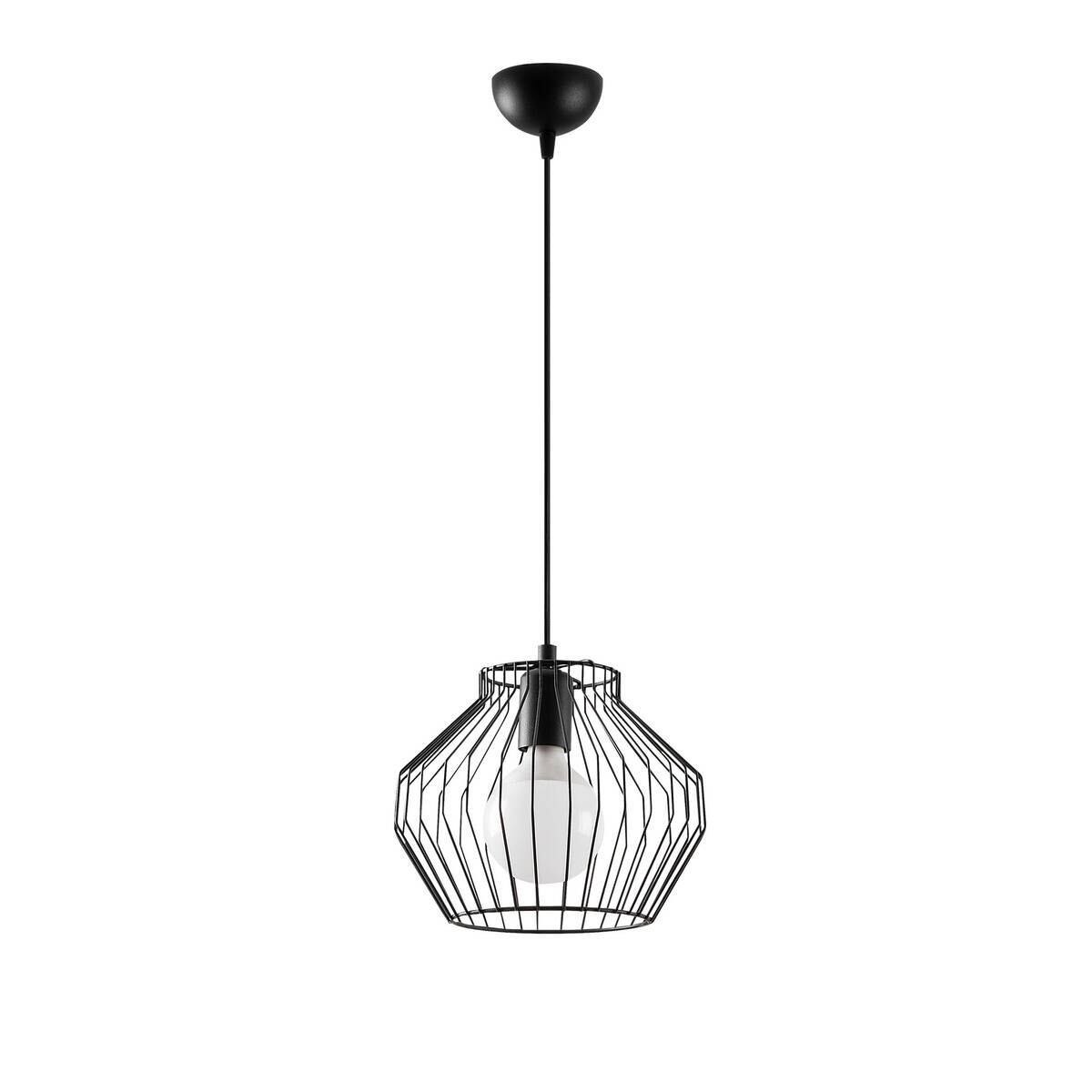 Opviq Pendelleuchte schwarz B/H/T: ca. 25x116x25 cm E27 1 Brennstellen