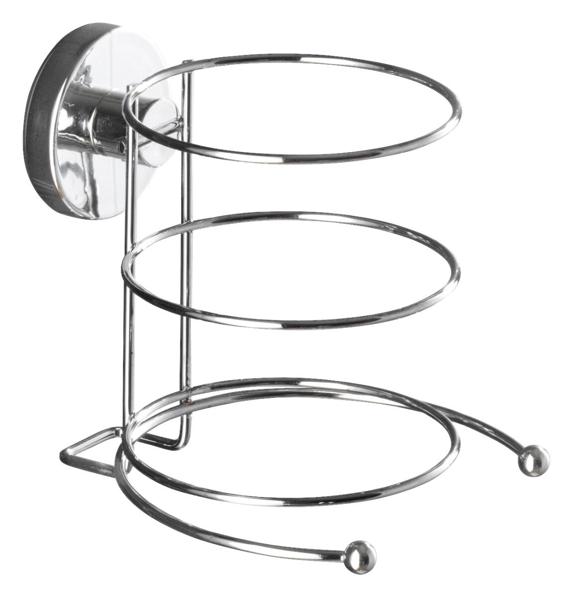 Haartrocknerhalter Chrom Stahl B/H/L: ca. 13,5x13,5x13 cm