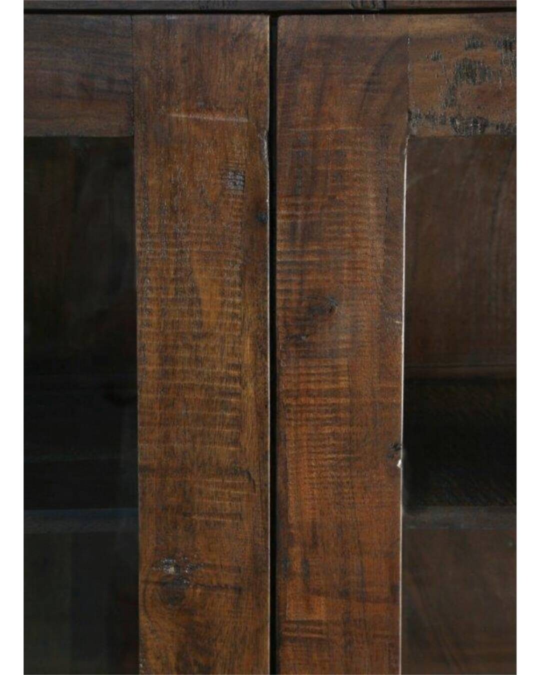 Vitrine Genua Akazie dunkel B/H/T: ca. 100x175x40 cm