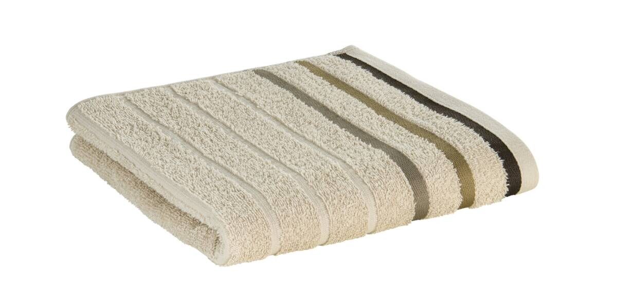oh cosy Handtuch Marta sand 100% Baumwolle B/L: ca. 50x100 cm