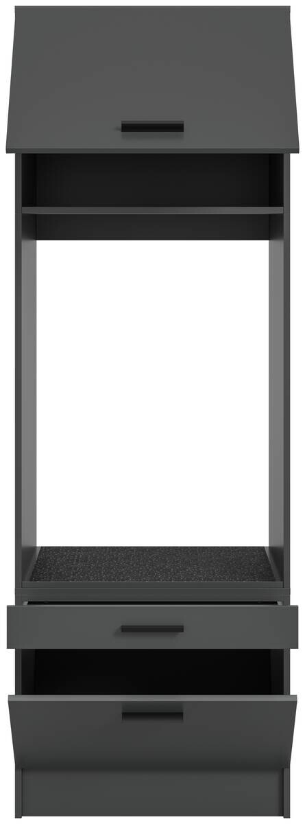 Waschmaschinenumbauschrank Free anthrazit B/H/T: ca. 66x196x68 cm