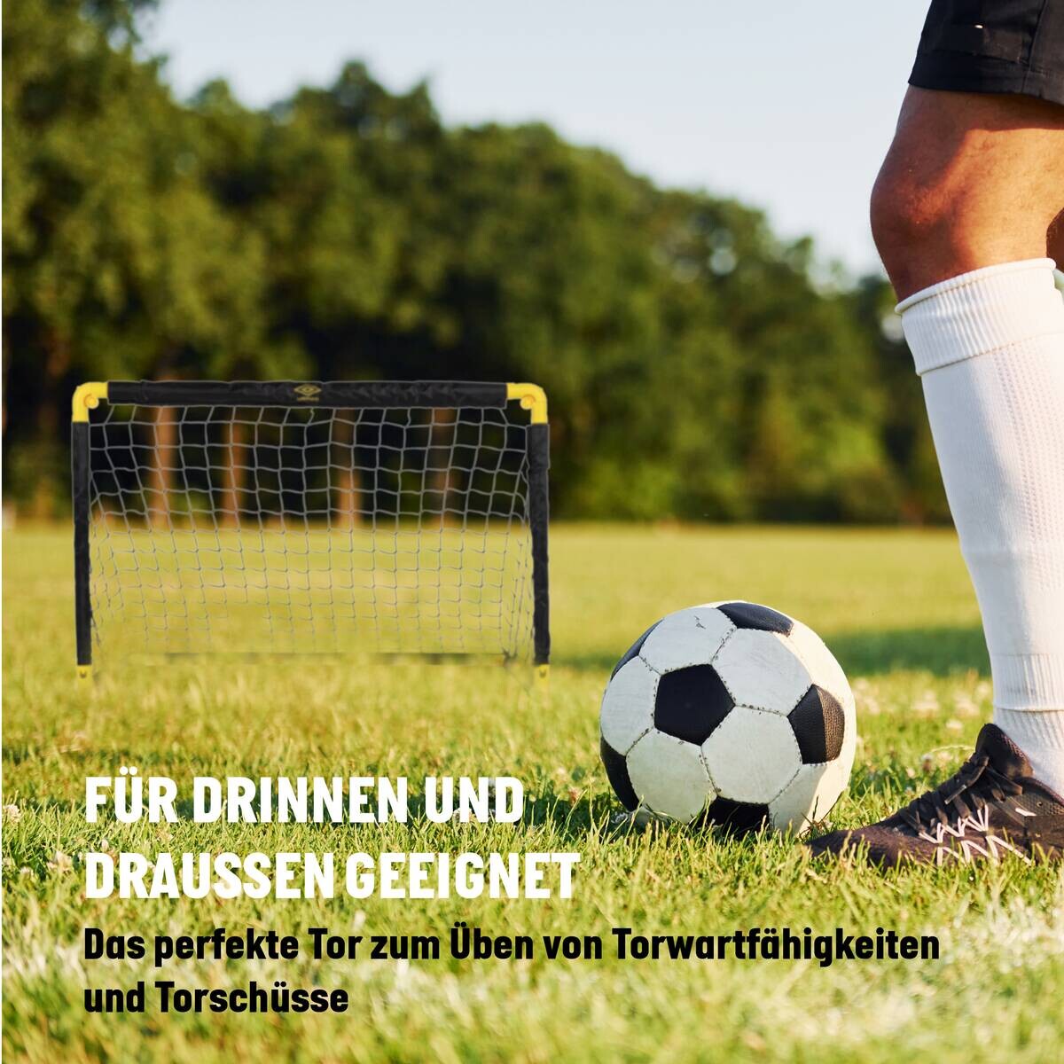 umbro Fußballtor schwarz B/H/L: ca. 60,5x61x90 cm