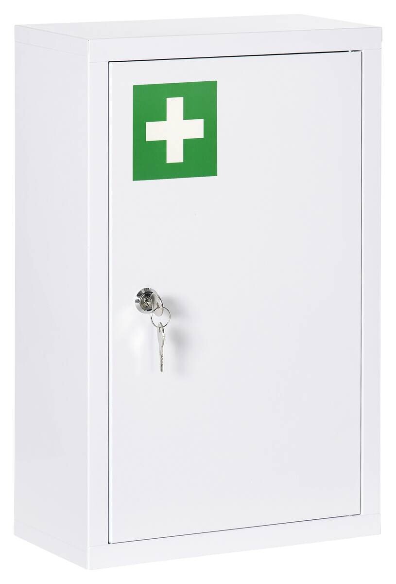 Medizinschrank weiß Polypropylen B/H/L: ca. 14x30x46 cm