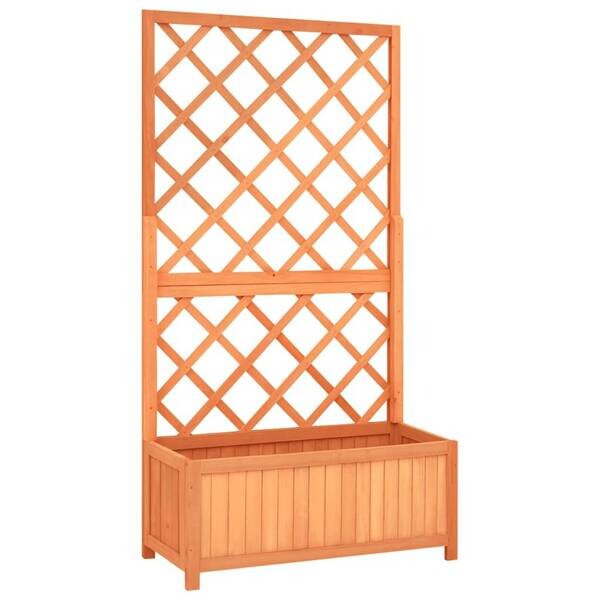 Gartenspalier braun Holz B/H/L: ca. 30x135x70 cm