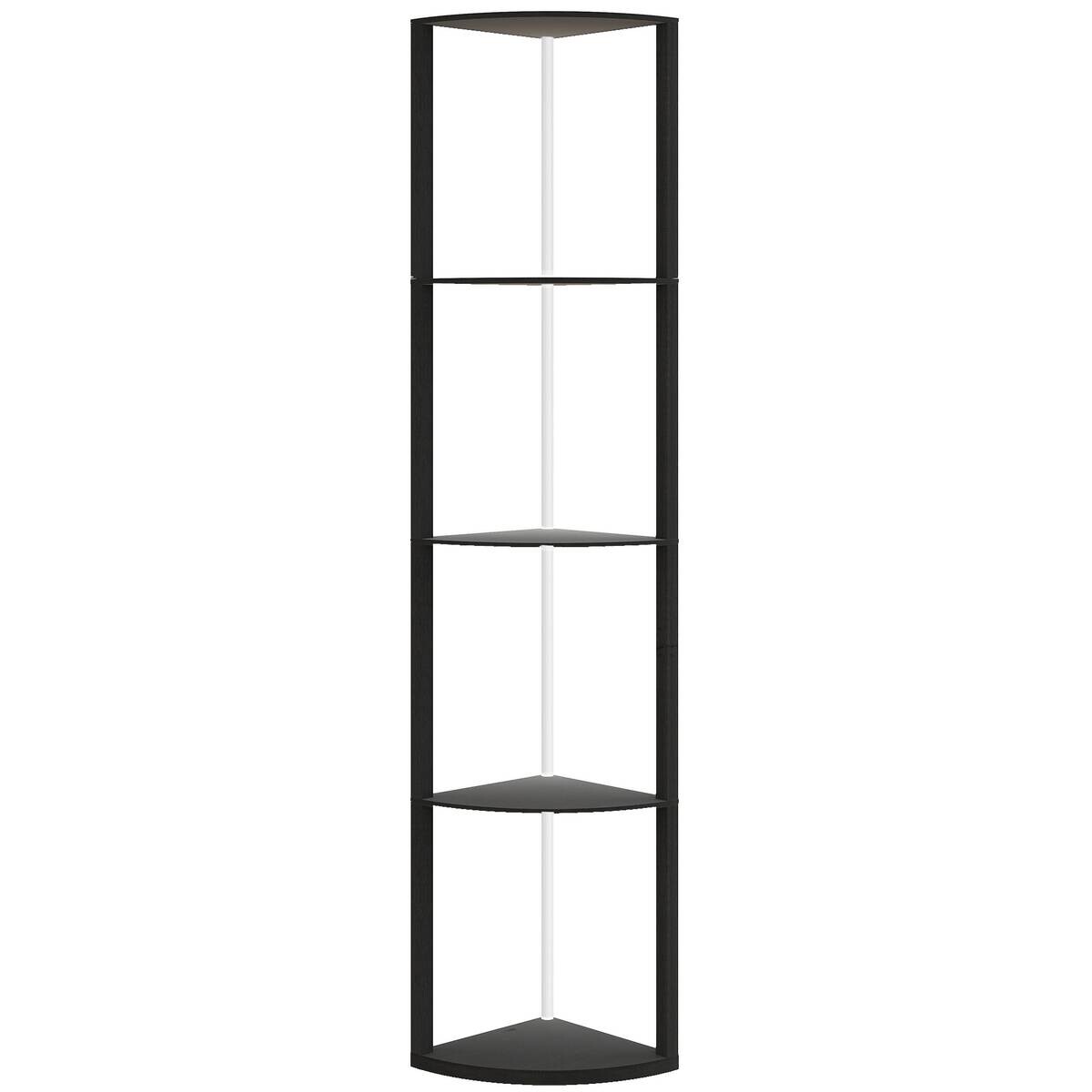HOMCOM Stehleuchte schwarz MDF B/H/L: ca. 29,5x163x42 cm