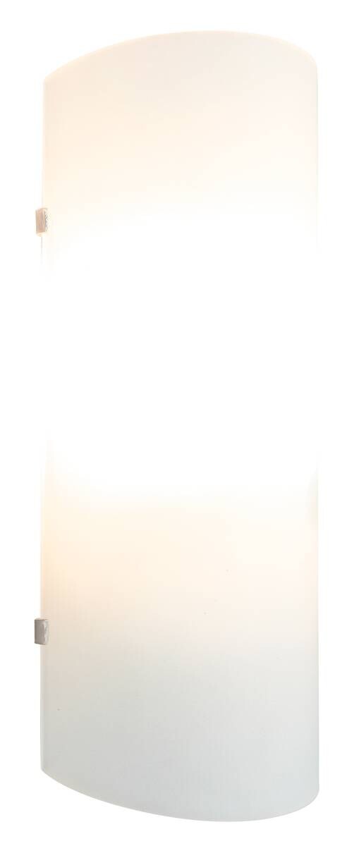 POCOline Wandleuchte Wall Satiniert weiß Glas B/H/L: ca. 12x24x10 cm E27 1 Brennstellen