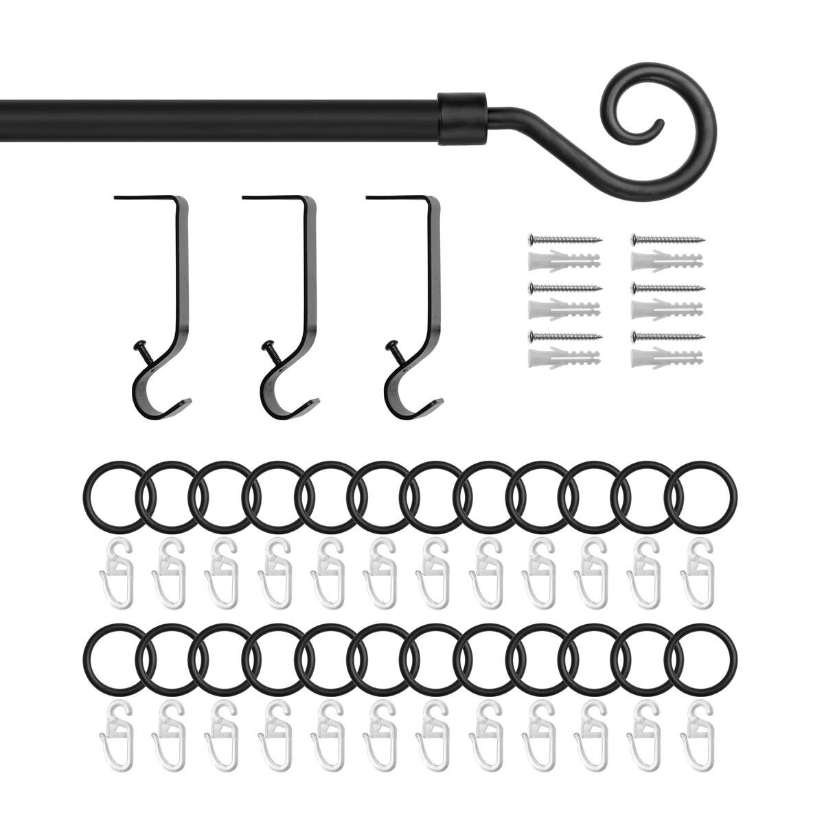 LICHTBLICK Gardinenstange Kringel