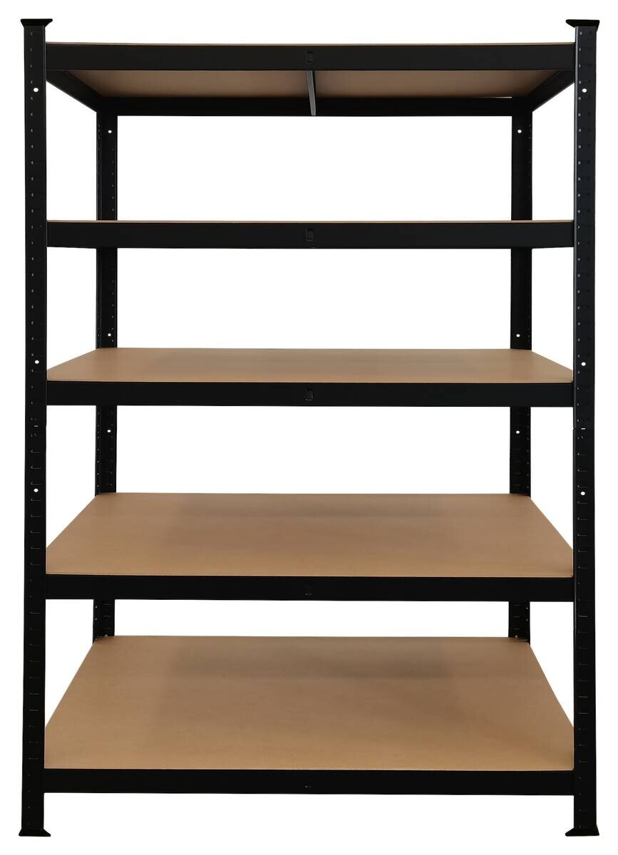Schwerlaststeckregal schwarz B/H/T: ca. 120x180x60 cm