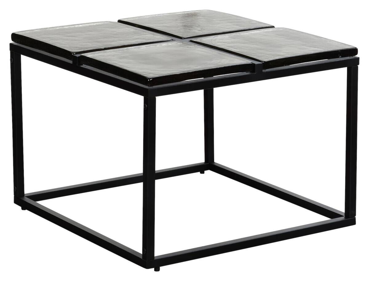 Couchtisch klar schwarz B/H/T: ca. 58x43,5x58 cm