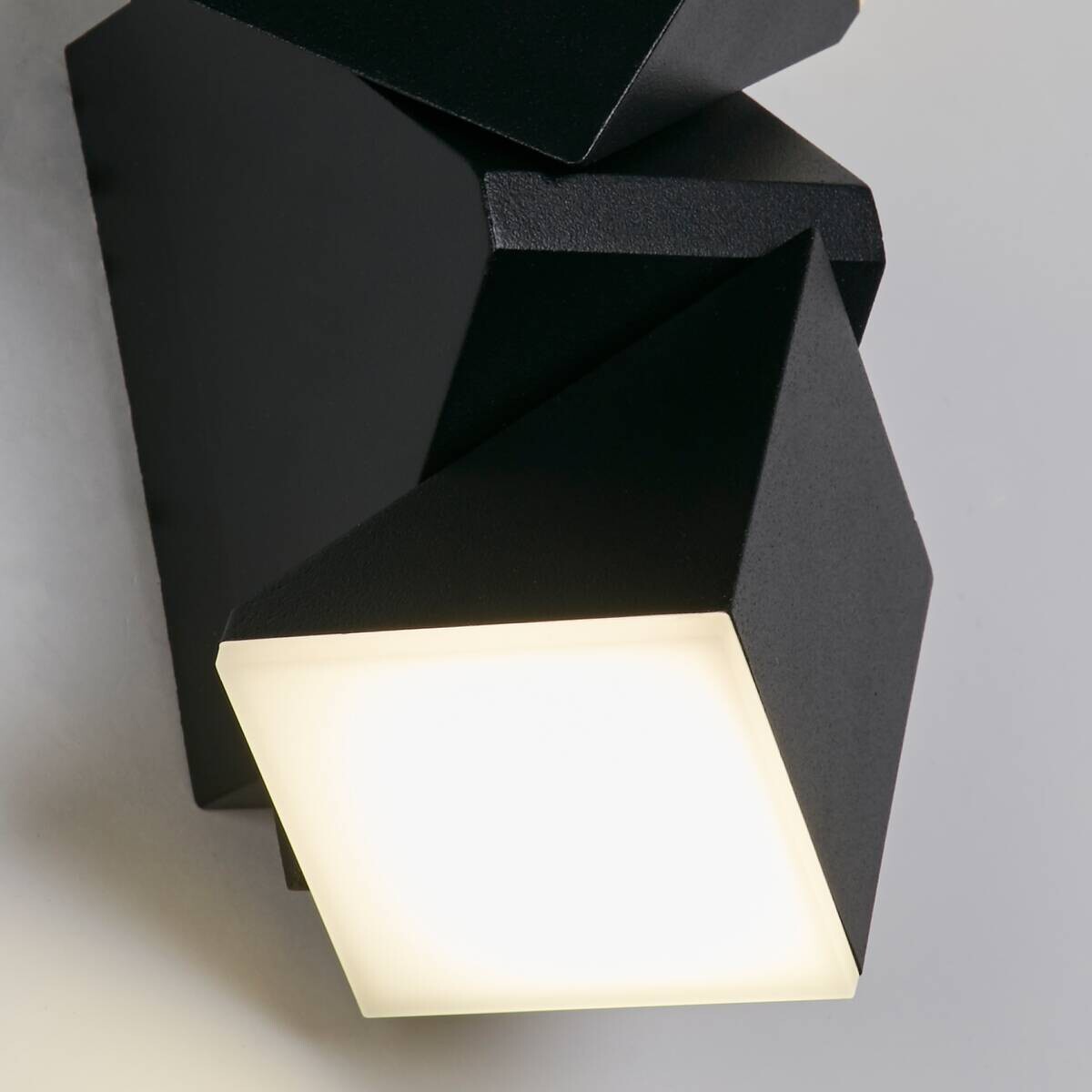 LED-Außenwandleuchte weiß schwarz B/H/T: ca. 6,2x14x9 cm