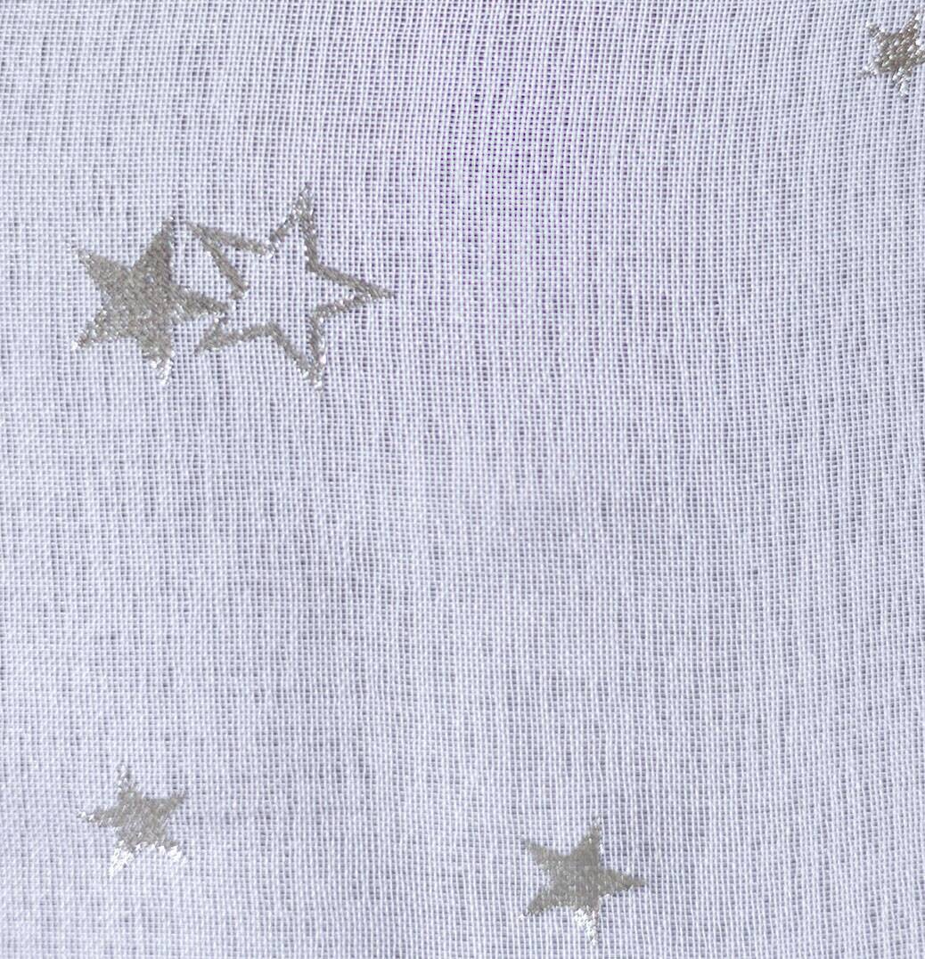 POCOline Ösenvorhang Stars 2 weiß B/L: ca. 140x245 cm