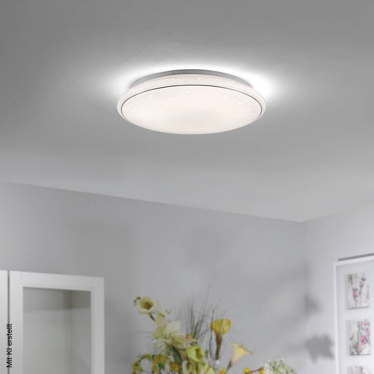 Just Light Deckenleuchte 14364-16 weiß Metall Kunststoff H/D: ca. 10x44 cm