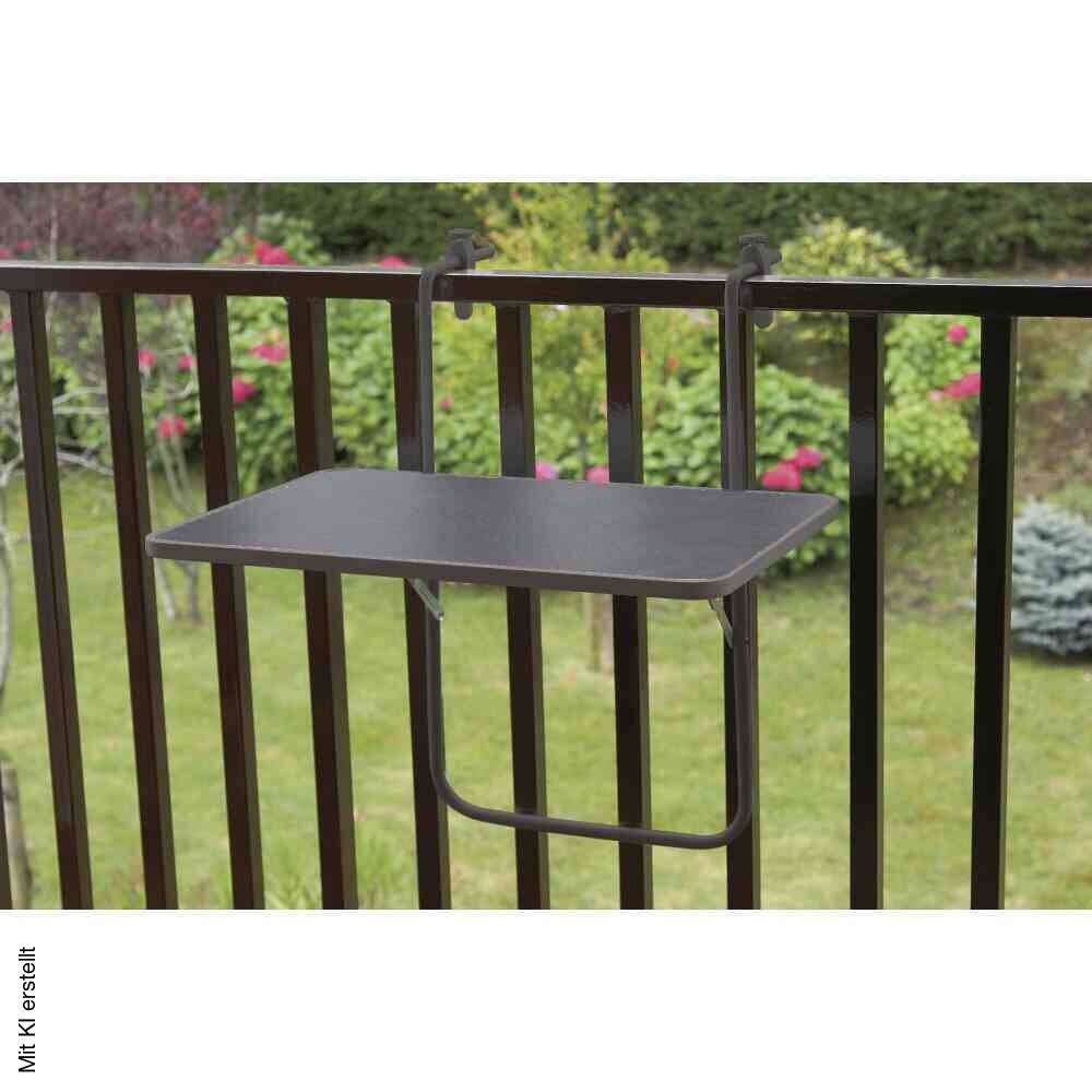 Alco Tisch anthrazit Kunststoff B/H/L: ca. 40x50x60 cm