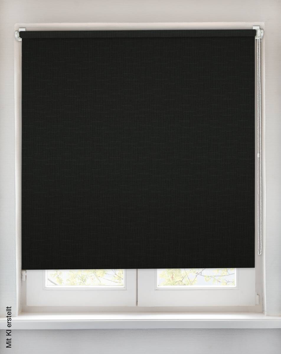 Boviva Rollo Struktur schwarz B/L: ca. 75x150 cm