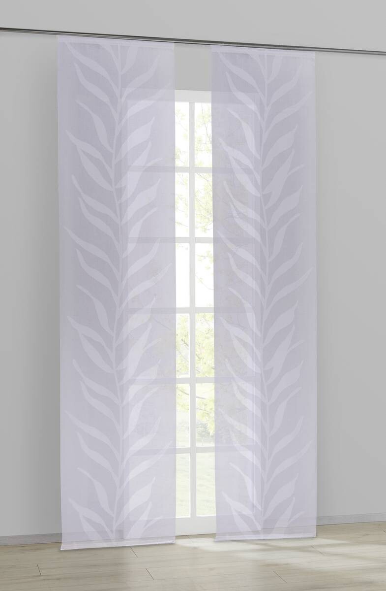 POCOline Schiebevorhang Irina weiß B/L: ca. 60x245 cm