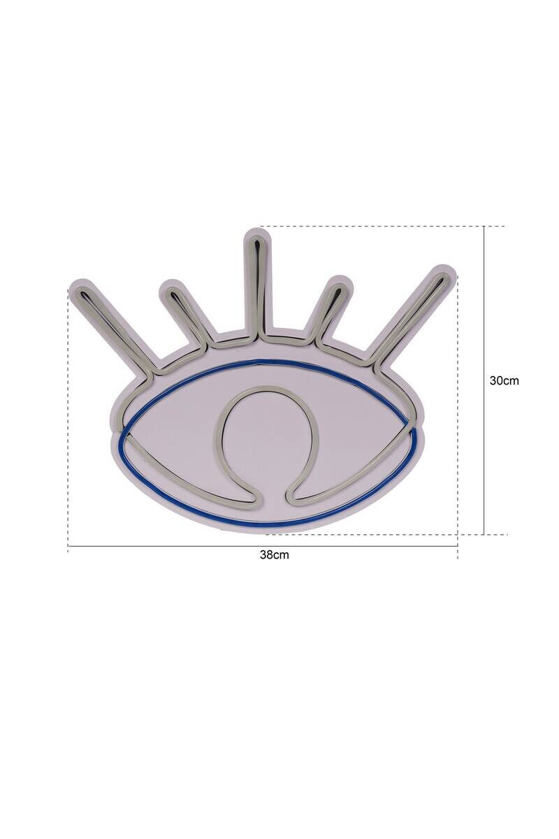 Opviq LED-Wandleuchte rosa blau PVC B/H/T/L: ca. 38x30x3x38 cm