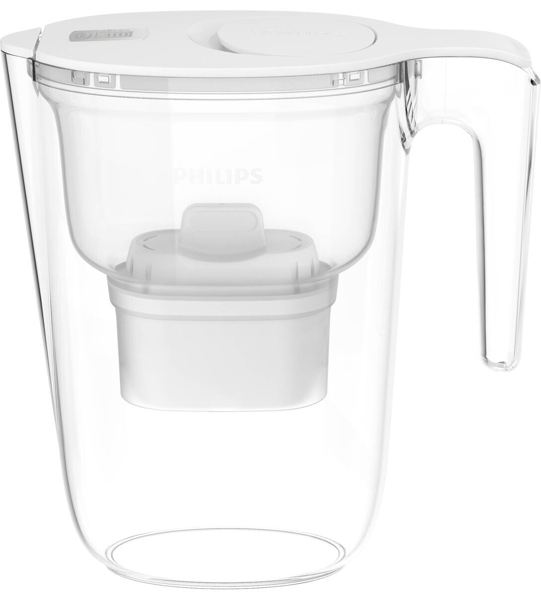 Wasserfilter-Kanne transparent Kunststoff