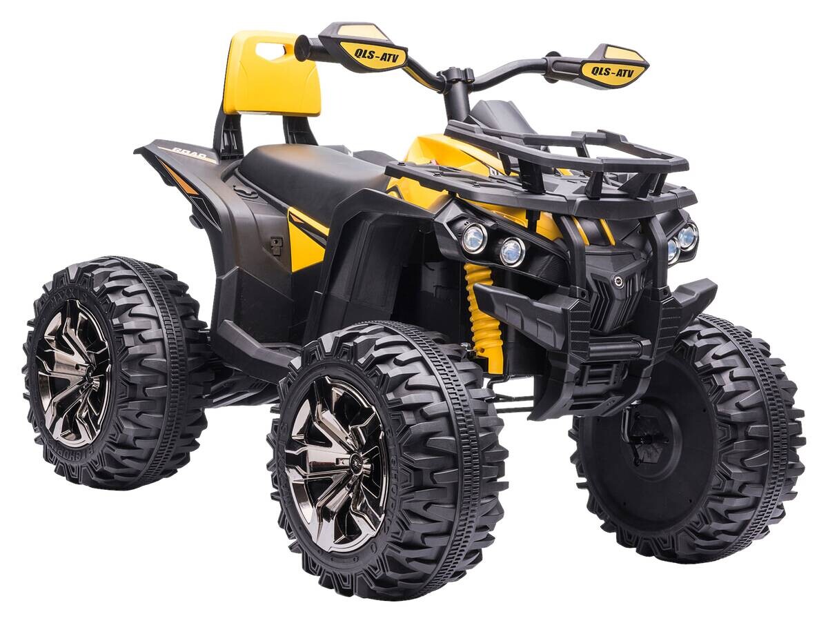 HOMCOM Kinderduwauto – Trapauto Met Licht, Muziek En Claxon – Geel, Kunststof En Staal – Voor 18-36 Maanden, Max. 20 Kg