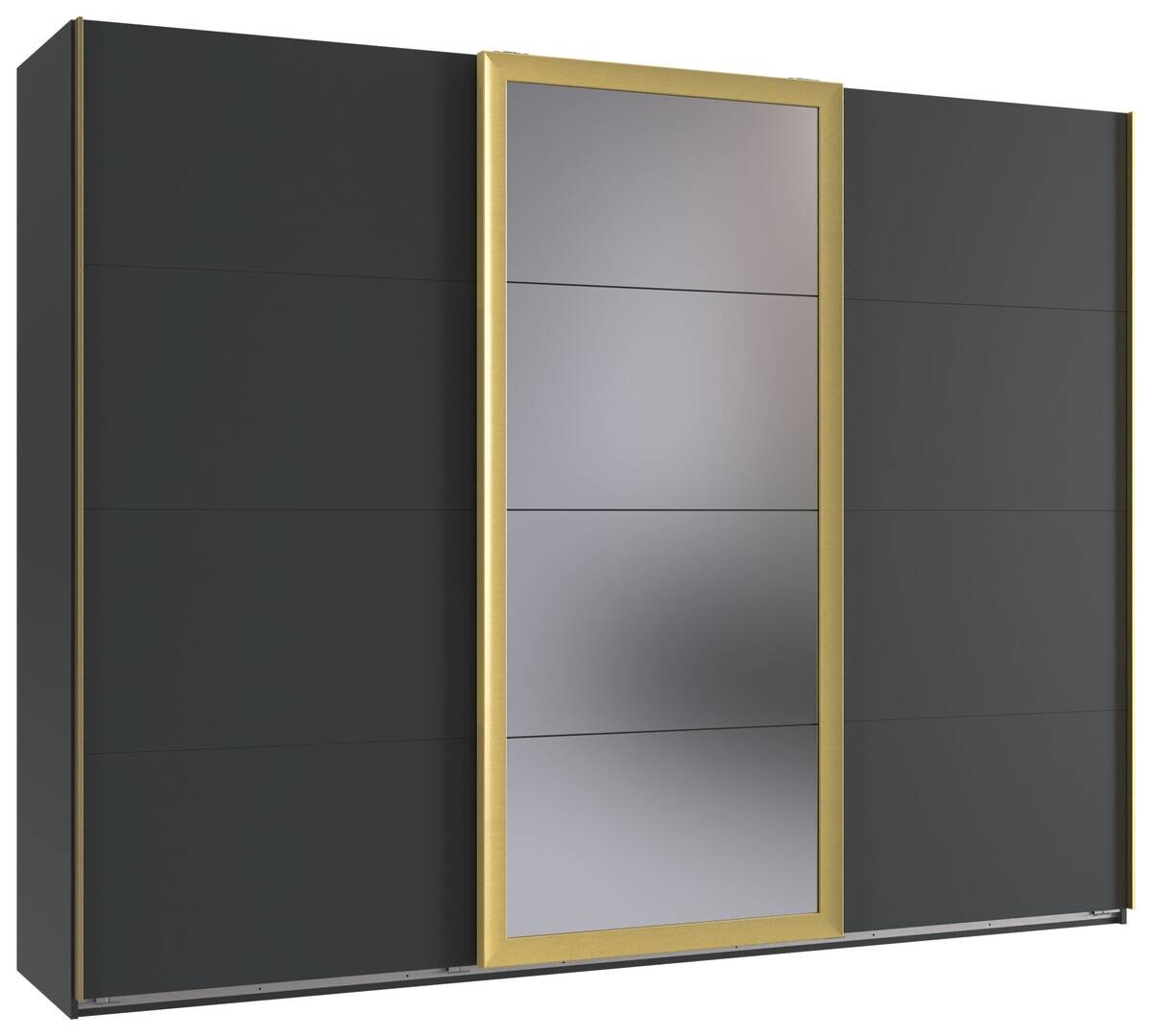 Schwebetürenschrank Katar Graphit B/H/T: ca. 270x208x64 cm