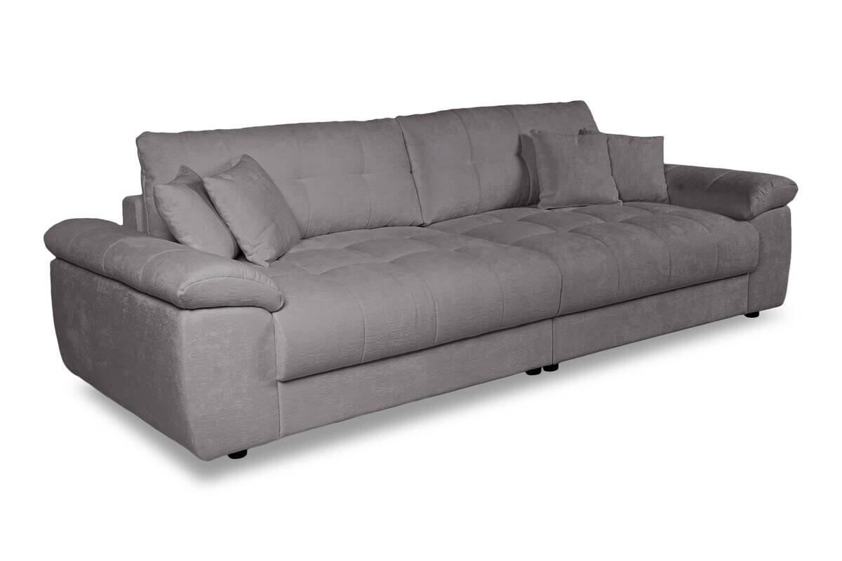 Big Sofa Tema dunkelgrau Microfaser B/H/T: ca. 144x70x183 cm