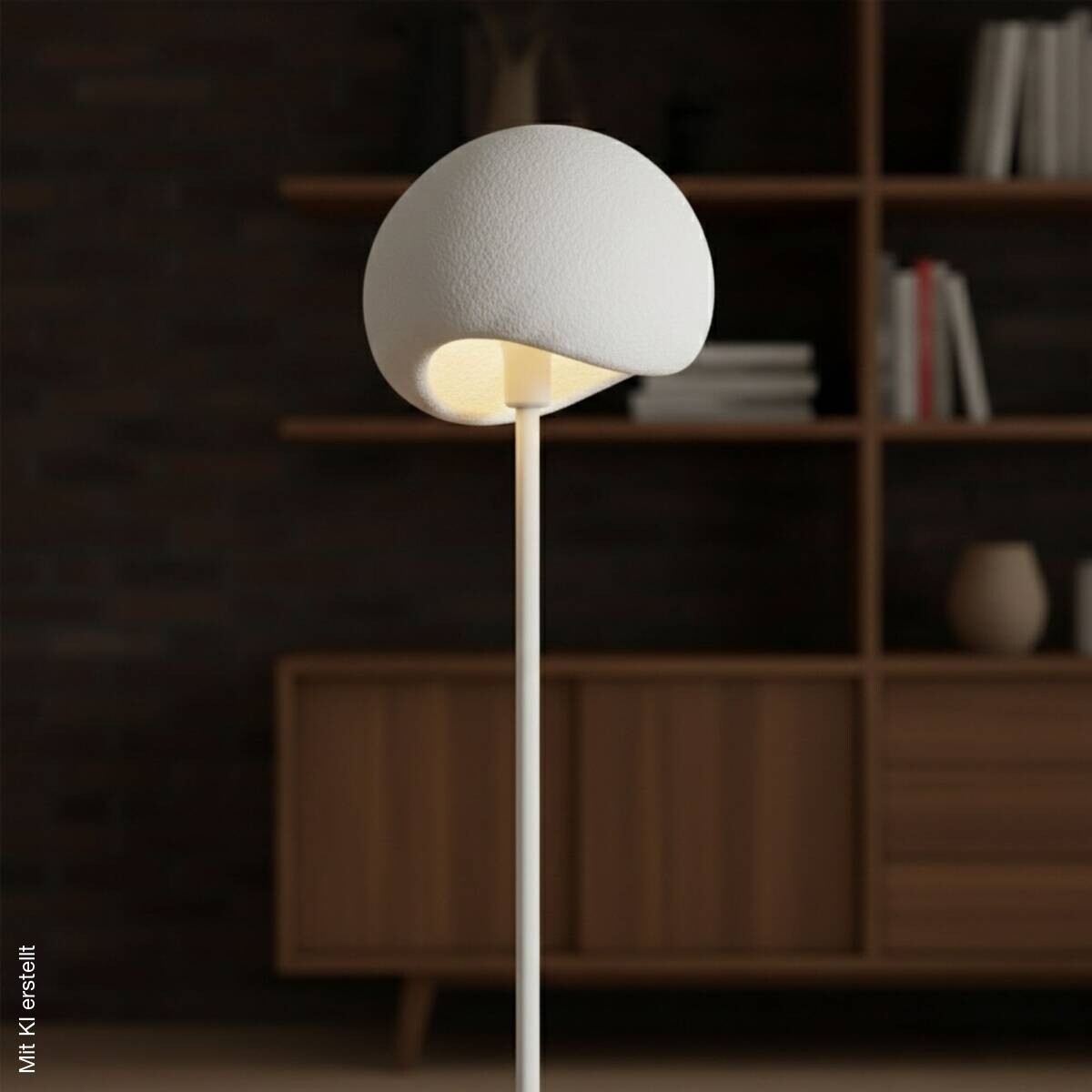 Opviq Stehlampe Yontu-15854 weiß Metall Polyester-Mischgewebe B/H/L: ca. 29x170x34 cm E27 1 Brennstellen