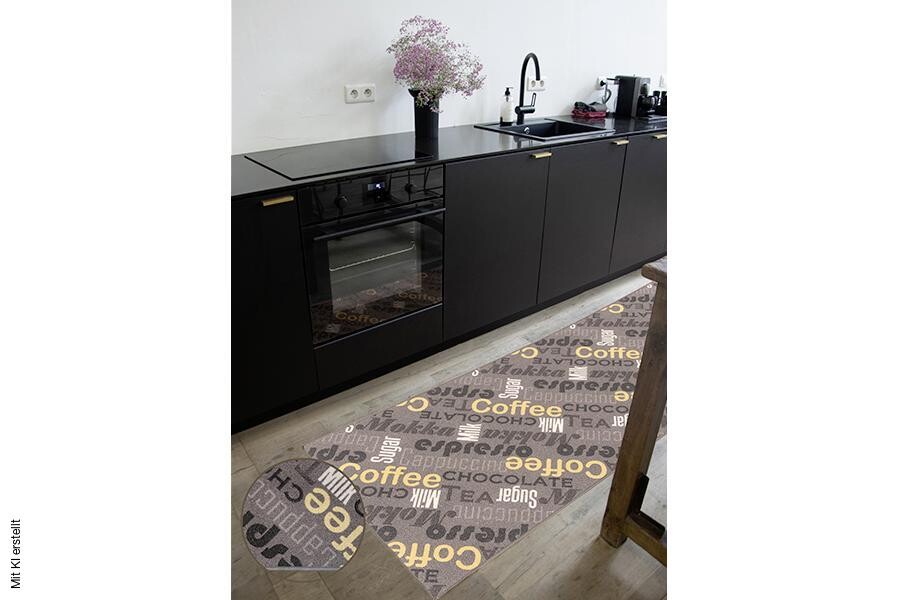 Küchenläufer Cappuccino grau B/L: ca. 67x180 cm