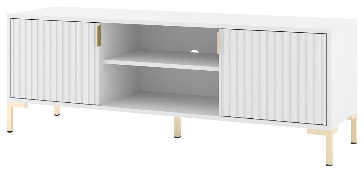 TV-Lowboard FLINN weiß matt B/H/T: ca. 140x50x40 cm