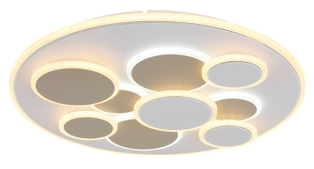 GLOBO LED-Deckenleuchte sand weiß Metall H/D: ca. 6x48,5 cm 1 Brennstellen