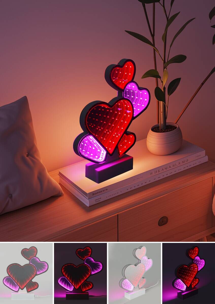 Nolo LED-Infinityleuchte Julia B/H/T: ca. 22x25,4x4,5 cm