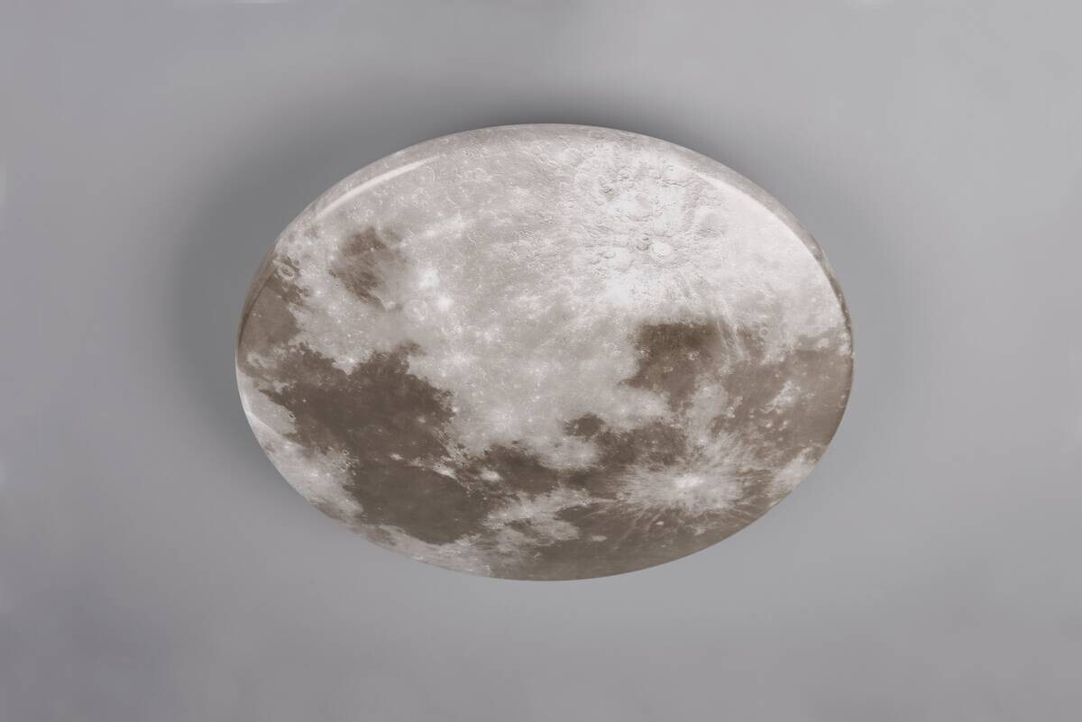 GLOBO LED-Deckenleuchte Moonika weiß Kunststoff H/D: ca. 8,5x37 cm