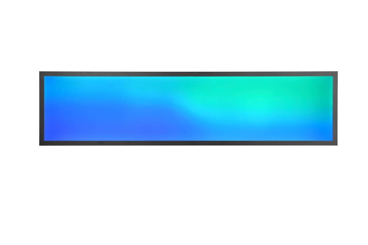 Reality LED-Deckenleuchte Beta R67661232 schwarz Metall B/H/T: ca. 119,5x5,5x29,5 cm 1 Brennstellen