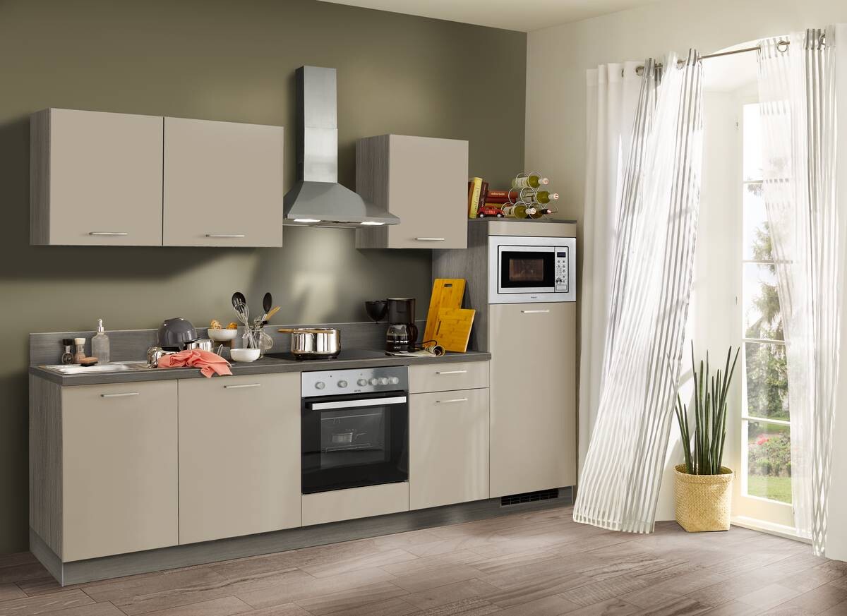 Express Küchenblock Win creme matt creme matt B/H/T: ca. 280x210x60 cm