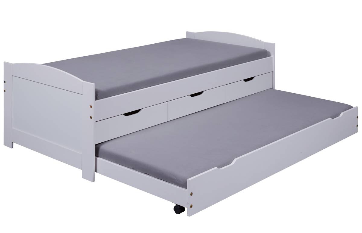 Funktionsbett Ulli weiß Liegefläche B/L: ca. 90x200 cm