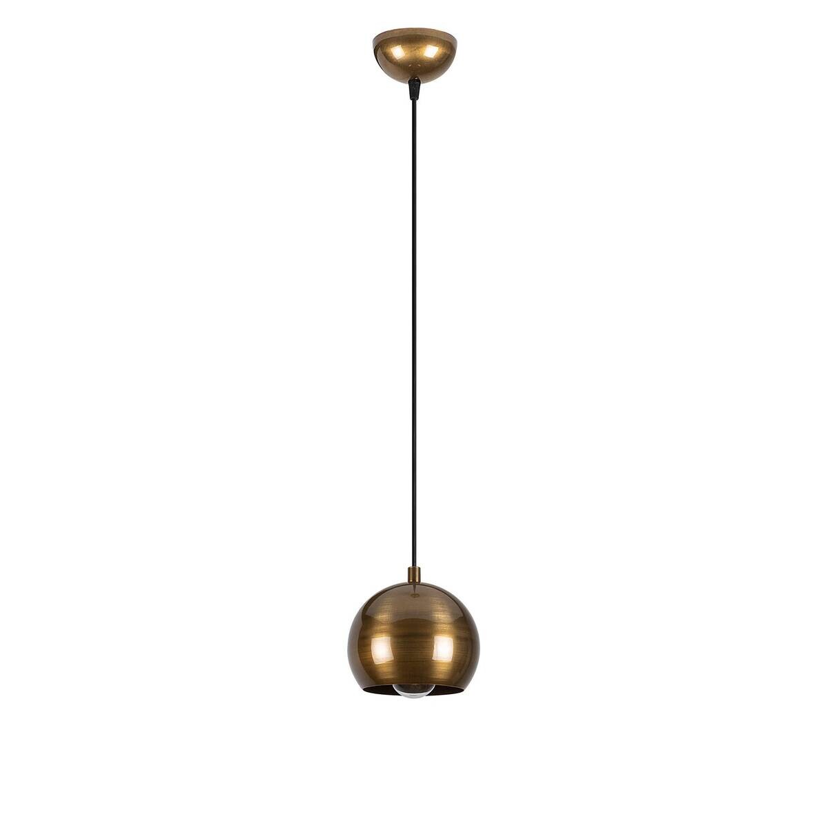 Opviq Pendelleuchte Berceste gold Eisen B/H/T/L: ca. 30x111x30x15 cm E27 1 Brennstellen