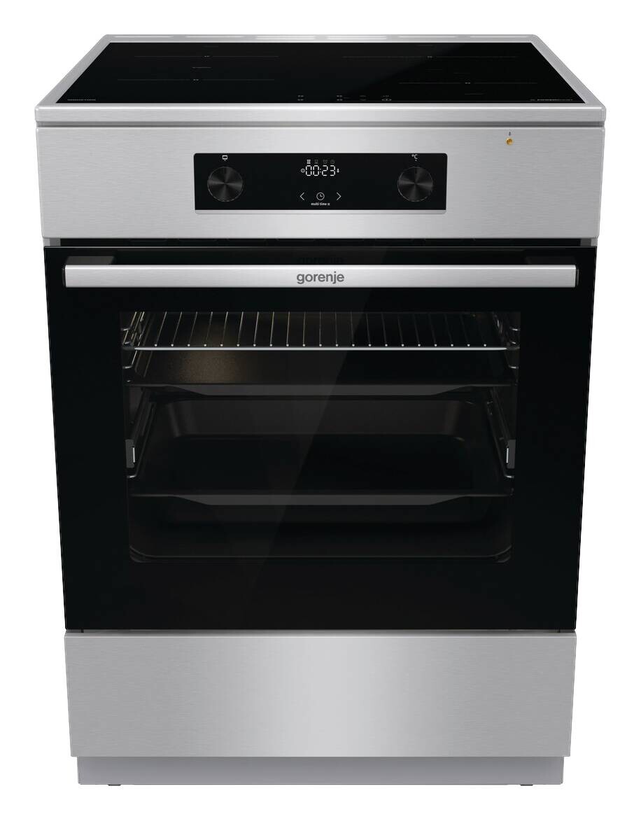 Gorenje Stand-Elektroherd GEIT6C60XPG Edelstahl B/H/T: ca. 60x85x60 cm