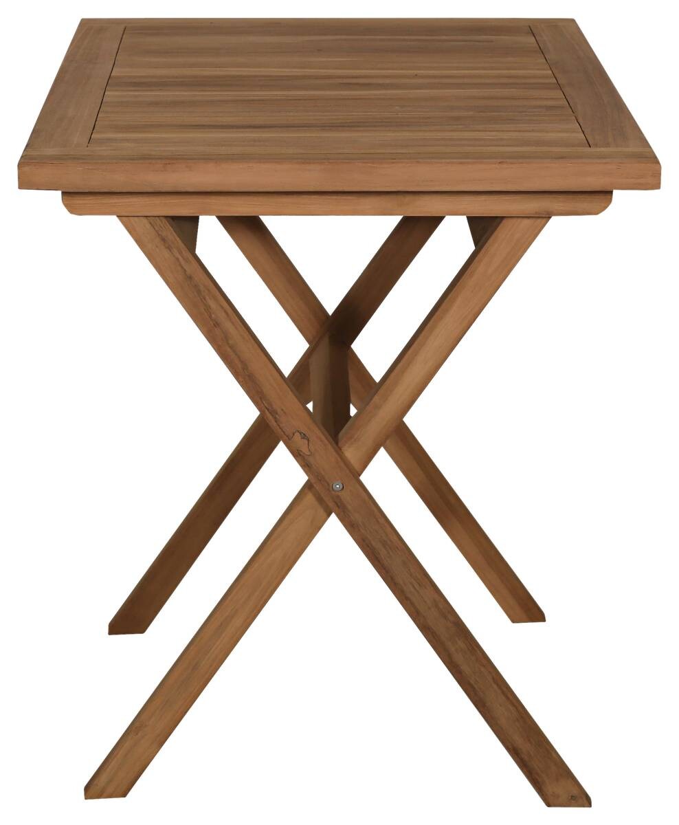 deVries Gartentisch Woodie natur Teakholz B/H/L: ca. 80x73x60 cm