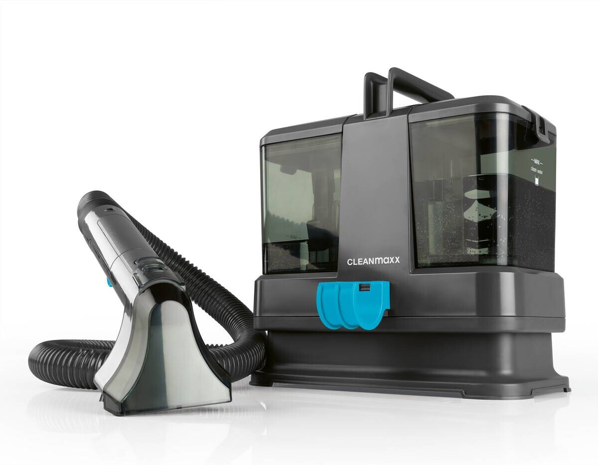 CLEANmaxx Polster -und Teppichreiniger 16382 grau blau Kunststoff B/H/L: ca. 22x27x26 cm