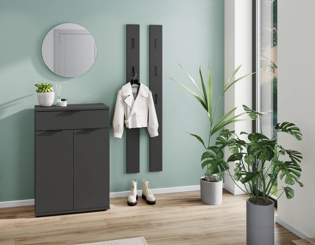Garderobenpaneel 3728-547 Graphit Optik B/H/T: ca. 15x170x3 cm