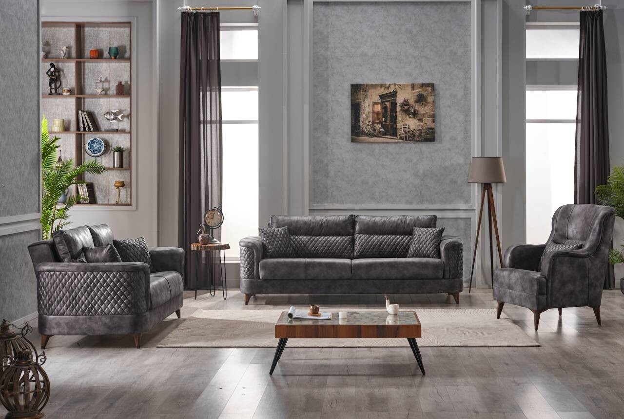 Sofa 3-2-1 anthrazit