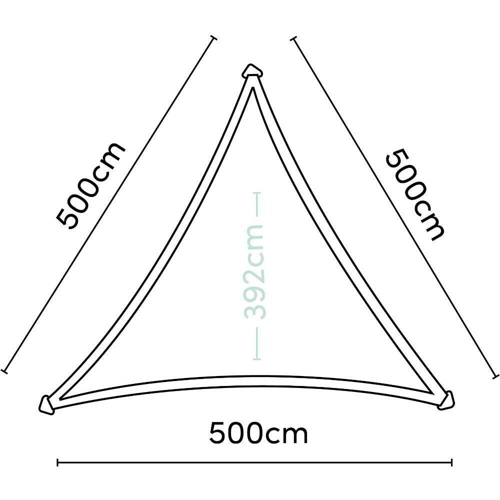 PLATINUM Sonnensegel Coolfit sand Polyethylen B/H/L: ca. 500x1x500 cm