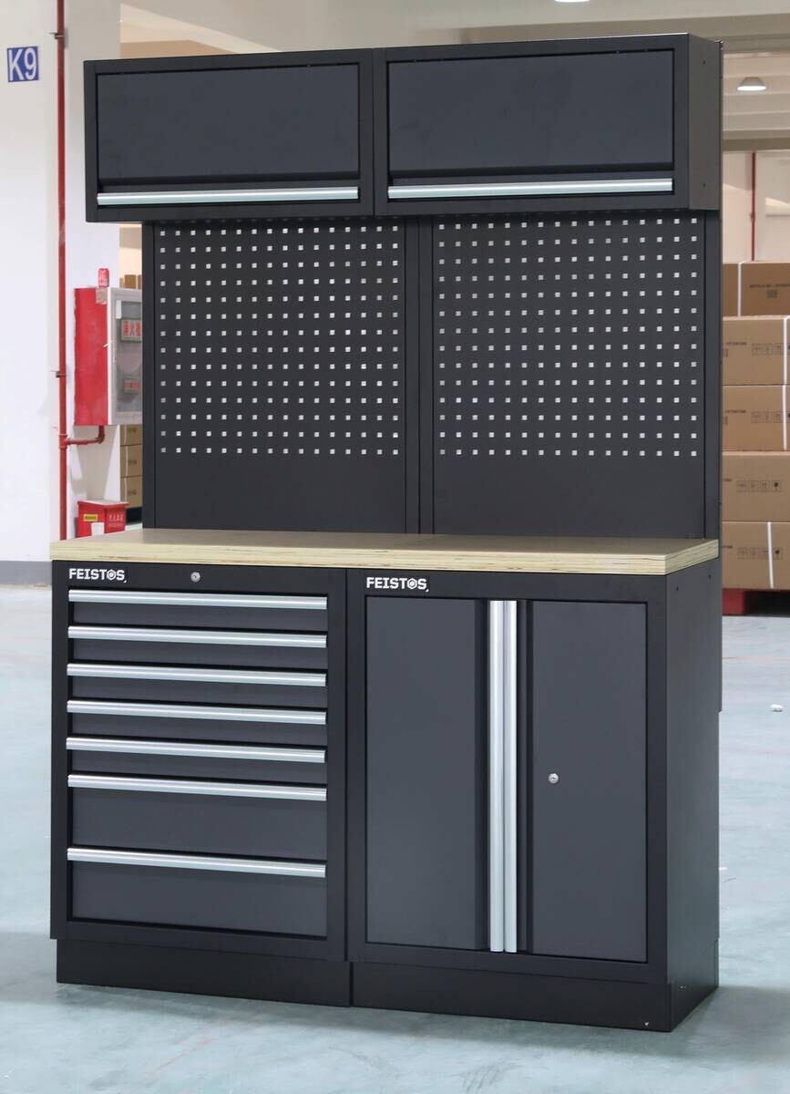 Werkstatteinrichtung Apollo schwarz B/H/L: ca. 136x200x46 cm