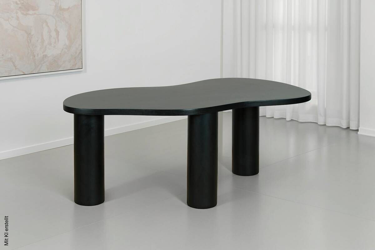 Couchtisch ETHAN schwarz B/H/T: ca. 110x45x55 cm