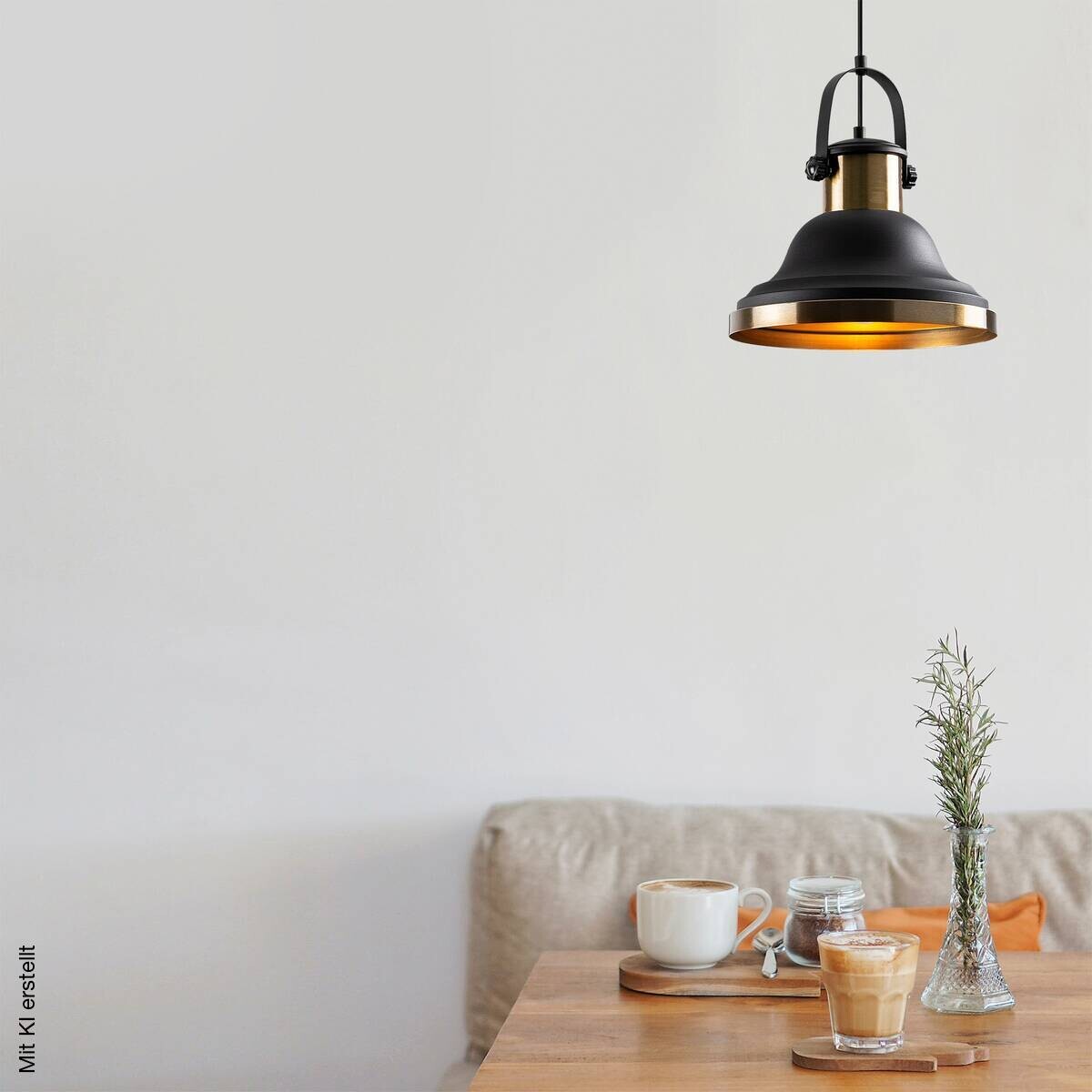Opviq Pendelleuchte schwarz B/H/T: ca. 30x136x30 cm E27 1 Brennstellen