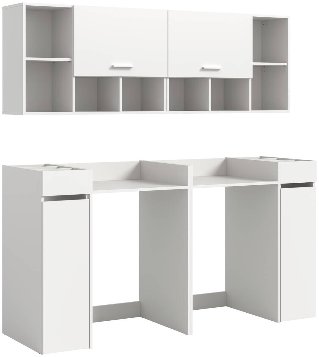 Waschmaschinenumbauschrank Free weiß B/H/T: ca. 190x195x60 cm