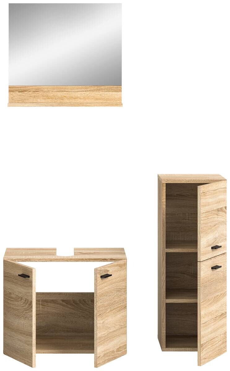 Badezimmer-Set BOSTON Eiche Sonoma Nachbildung B/H/T: ca. 102x186x33 cm