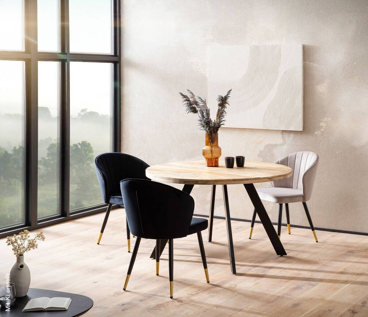 Esstisch H/D: ca. 76x120 cm