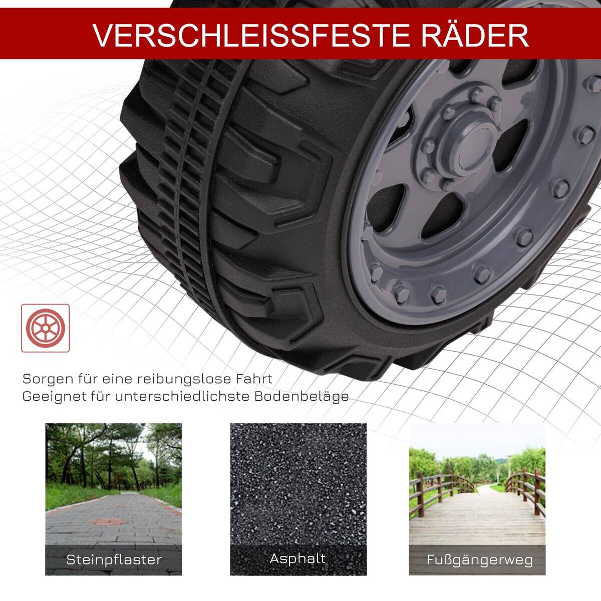 HOMCOM Kinderauto rot B/H/L: ca. 42x70x45 cm